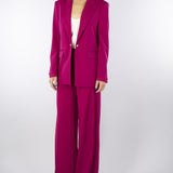Blazer Magenta con chiusura catena in metallo
