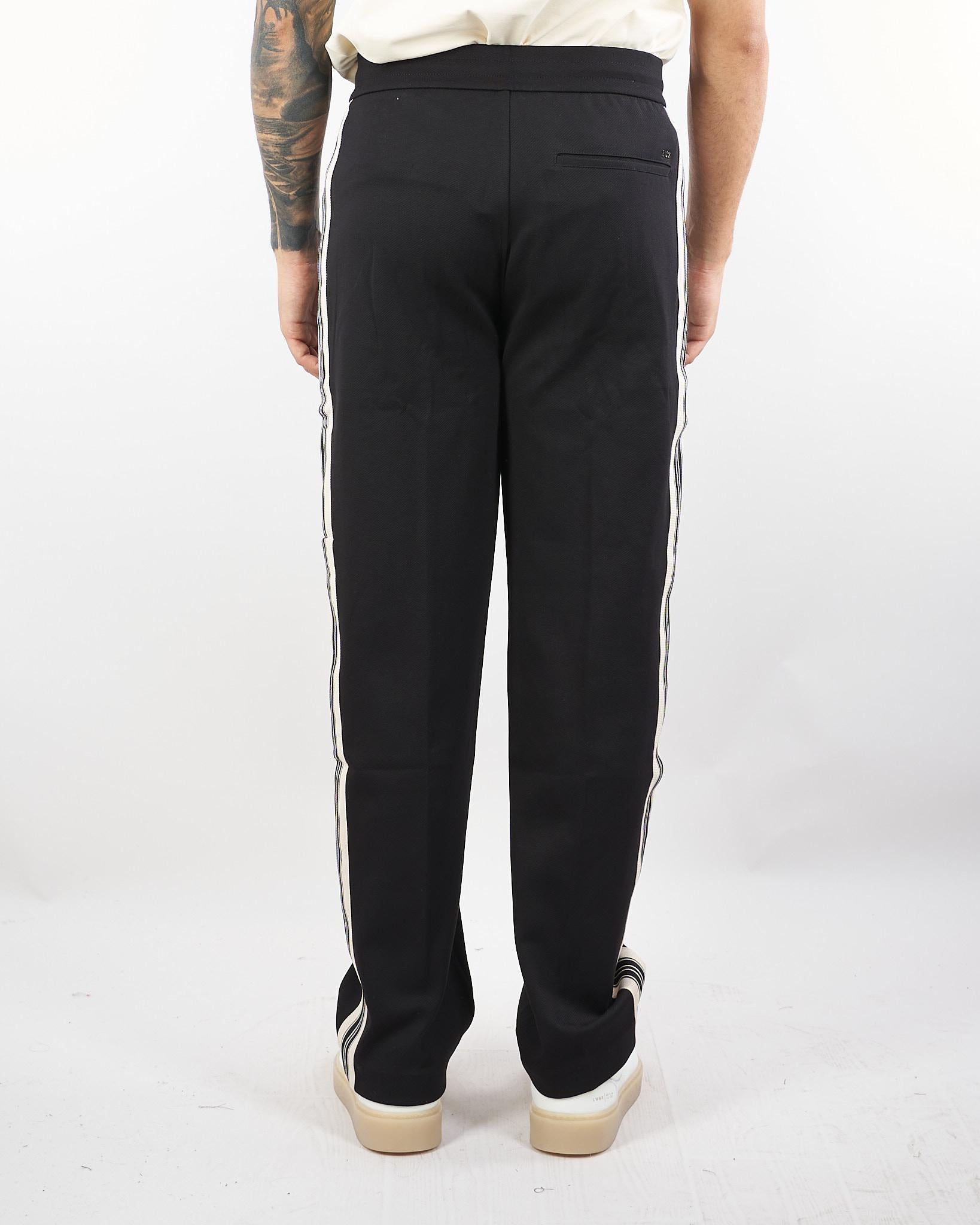 Pantaloni Nero in tuta con bande a contrasto EM002873AF134880 UC001 EMPORIO ARMANI 