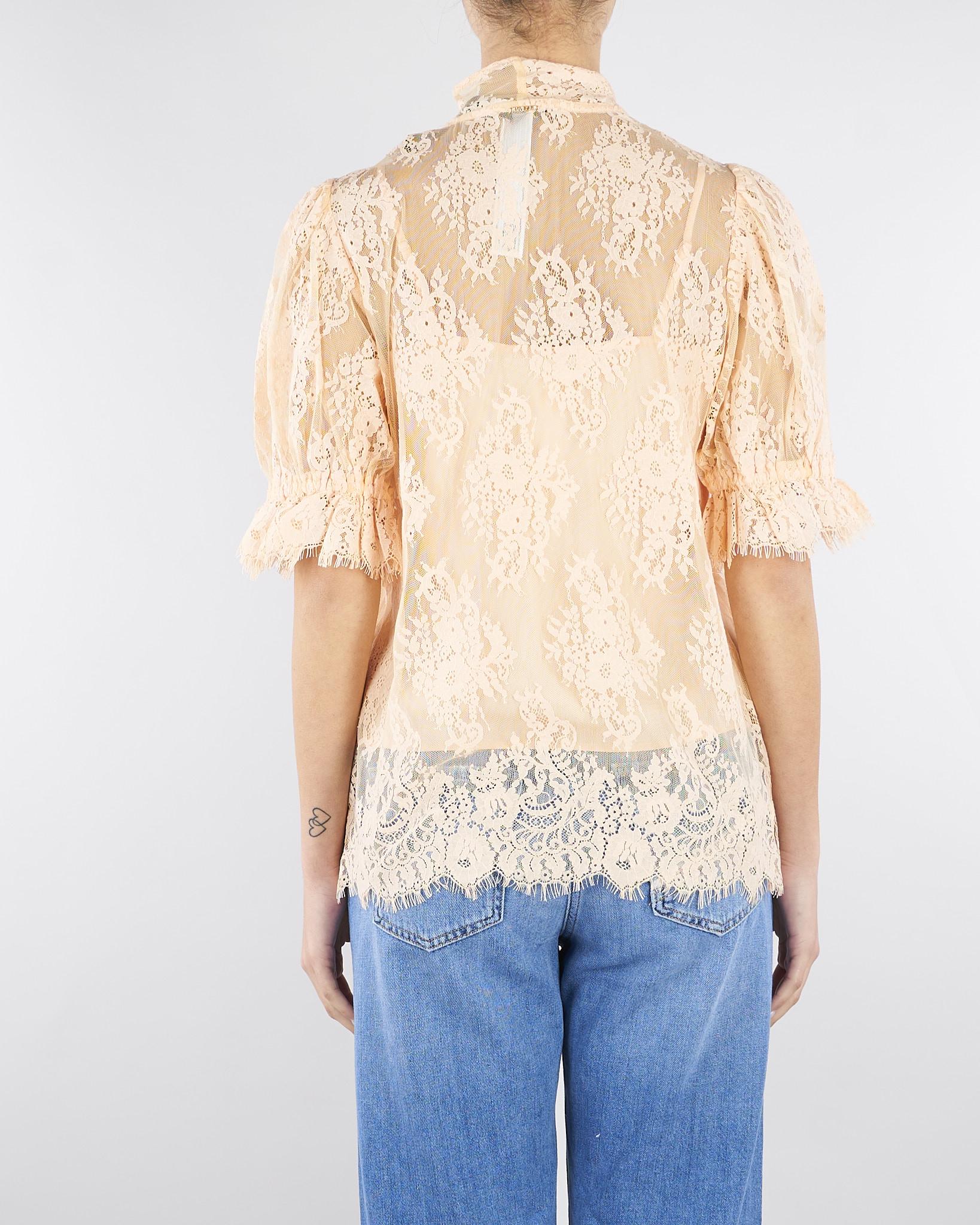 Camicia Pesca in pizzo con fiocco TP2625 11750 TWIN SET 