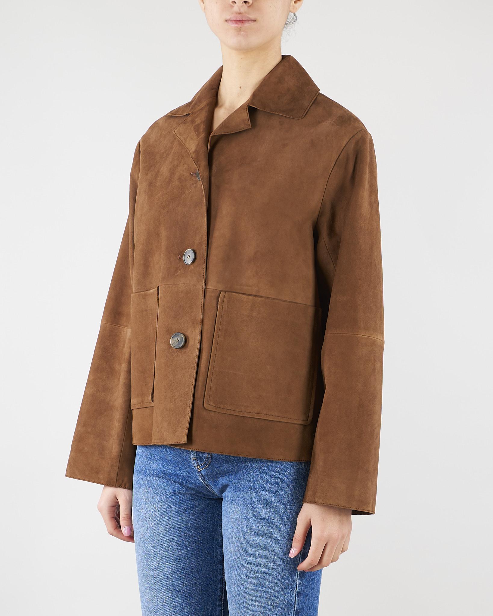 Giubbotto crop Cuoio in suede WKDPALCHI 1 MAX MARA WEEKEND 