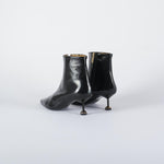 Stivaletto Nero in pelle 702 99 WO MILANO 