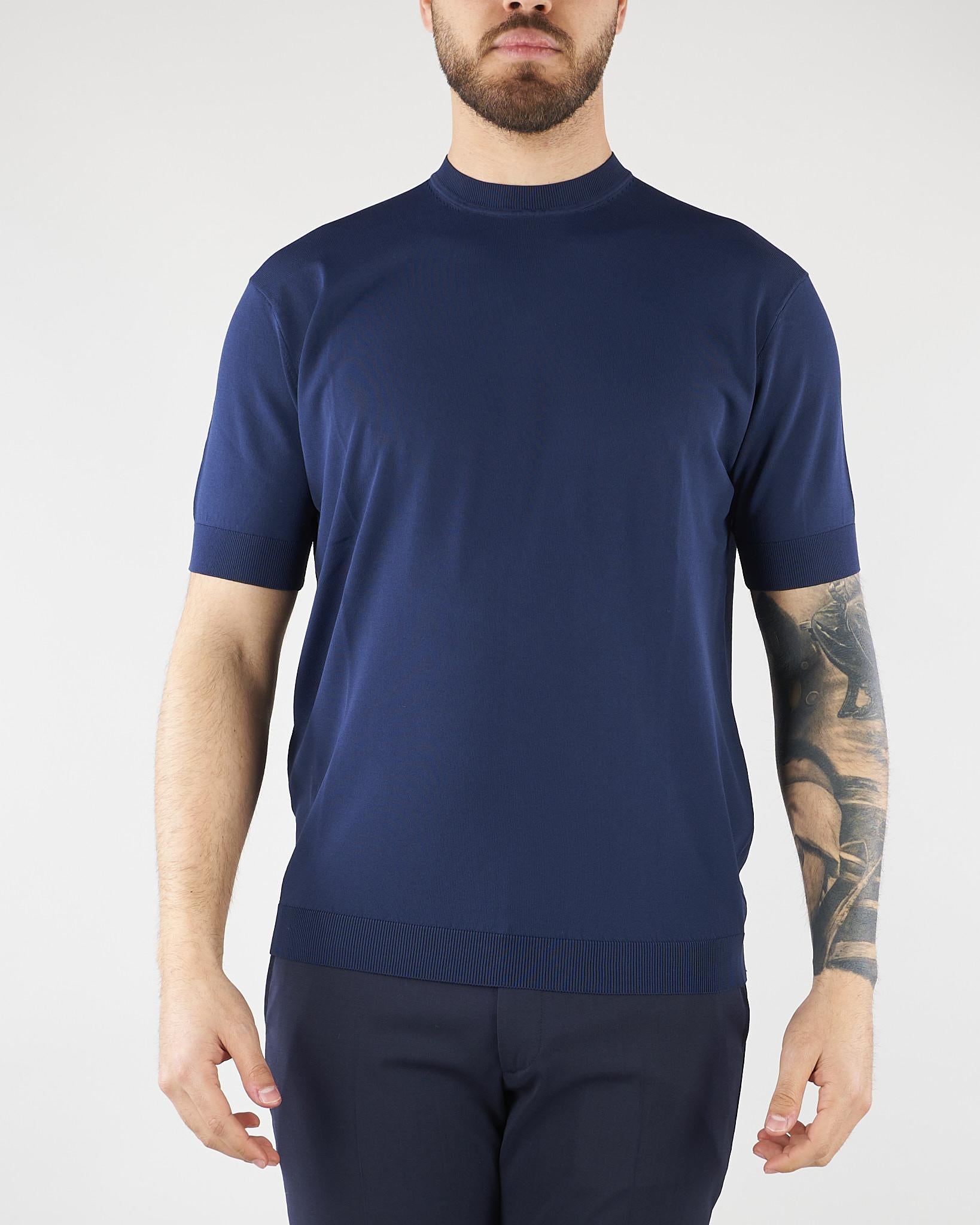 Maglia Blu in viscosa LM26001 E044 LOW BRAND 