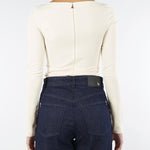 Body Crema corsetto stretch a maniche lunghe 2C1642A658 W405 PATRIZIA PEPE 