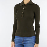 Maglia Polo Verde a costine Maby MABY 308 NENETTE 