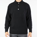 Maglia Polo Nero in pura lana e cashmere B9F0102 99 AMARANTO 