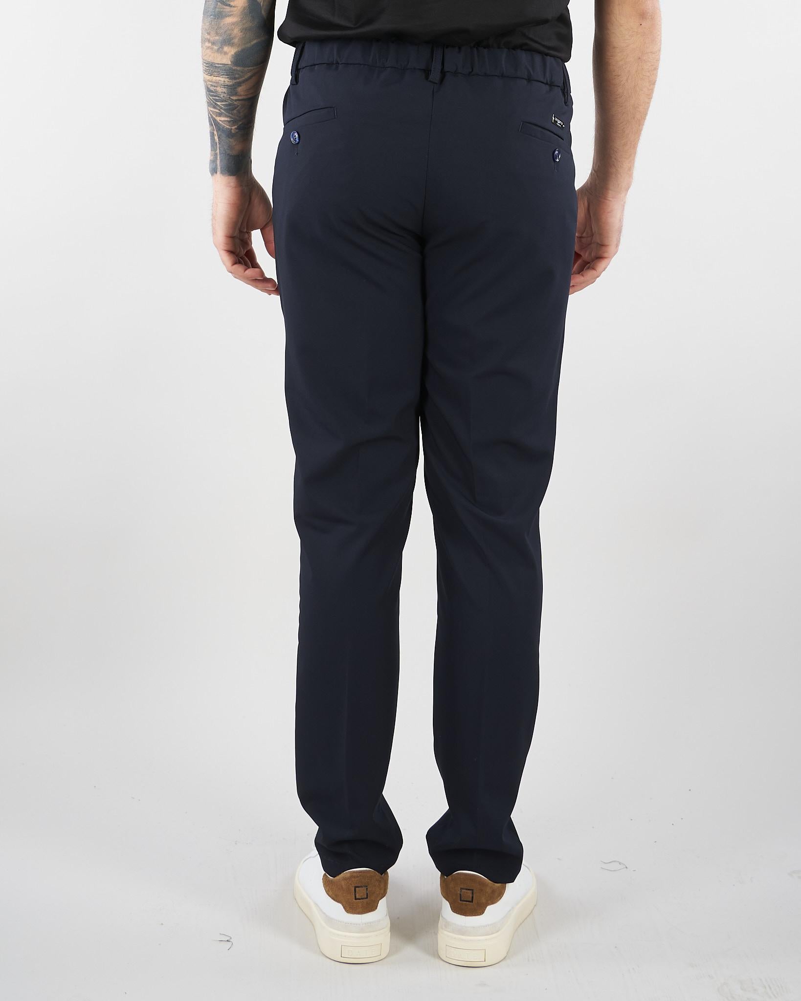 Pantalone Blu con elastico in vita U7000G5417 50 UNGARO 