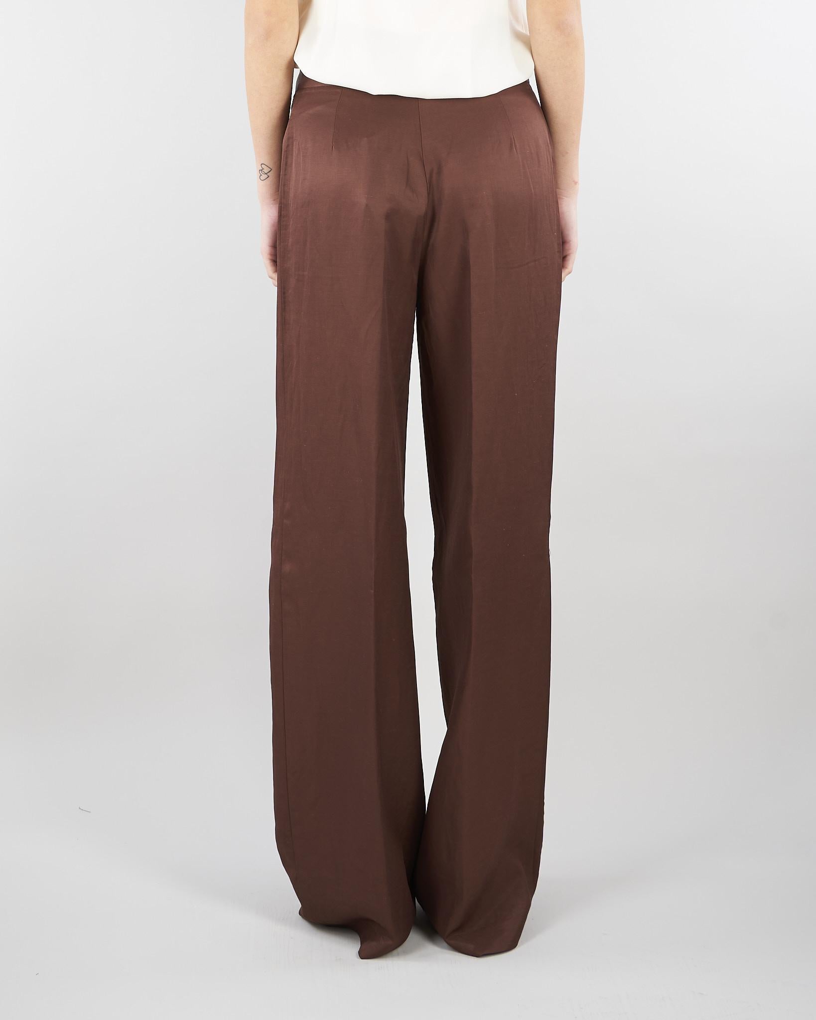 Pantalone Eufemia Cacao wide leg EUFEMIA 604 NENETTE 