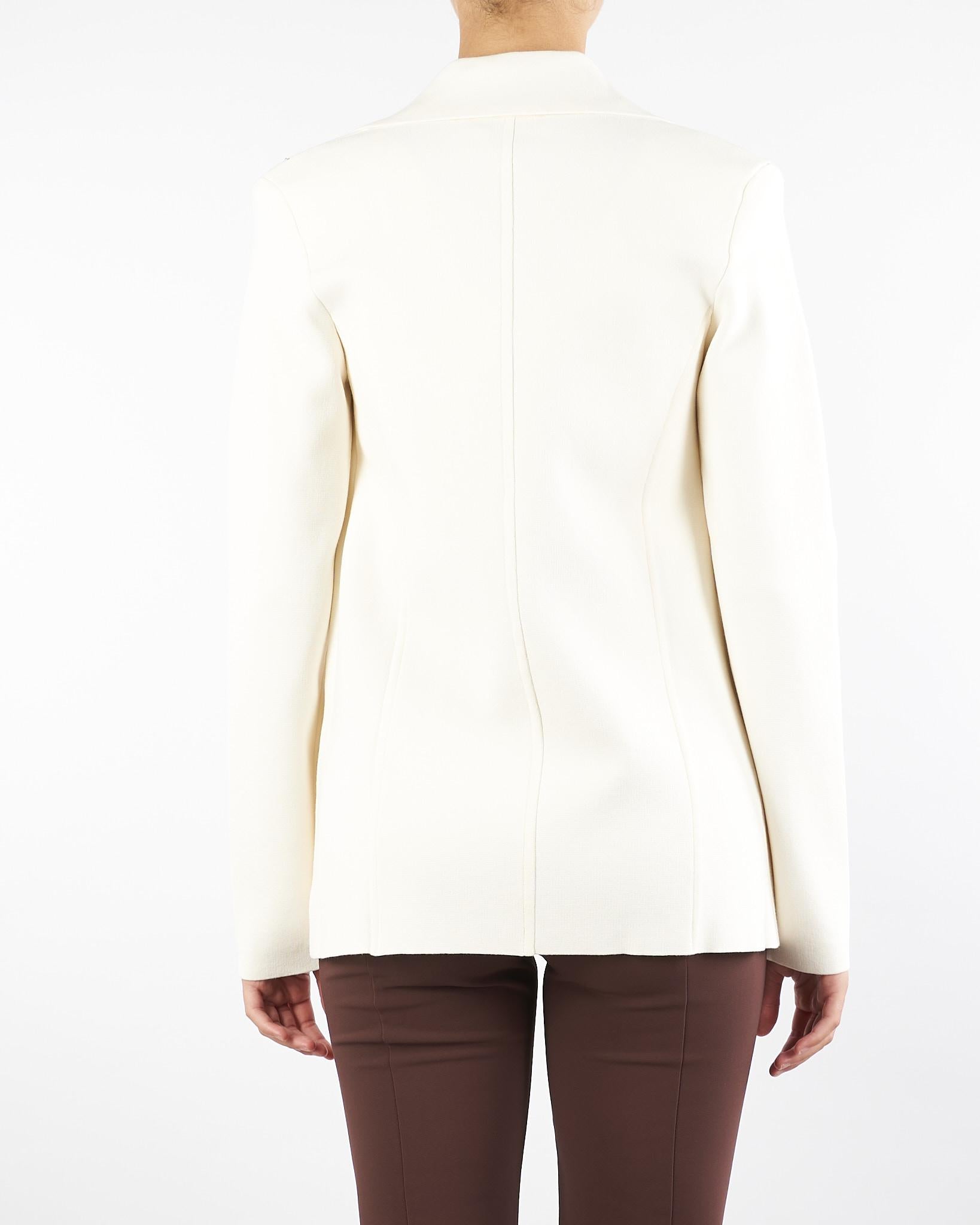 Giacca Milk in maglia con ricamo MK52S57E2 DZ9 ELISABETTA FRANCHI 