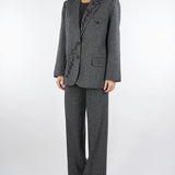 Pantalone Nero-Bianco con gamba larga Elien ELIEN 800 NENETTE 