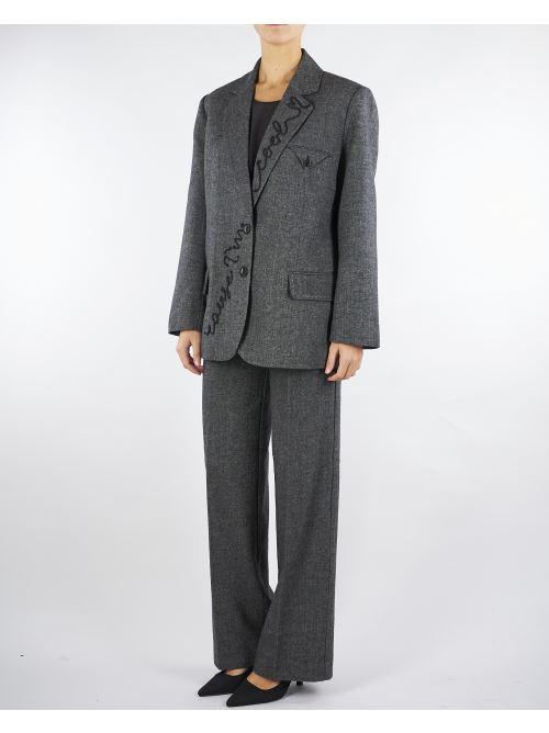 Pantalone Nero-Bianco con gamba larga Elien ELIEN 800 NENETTE 