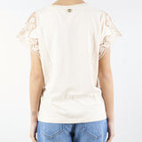 T-shirt regular con pizzo