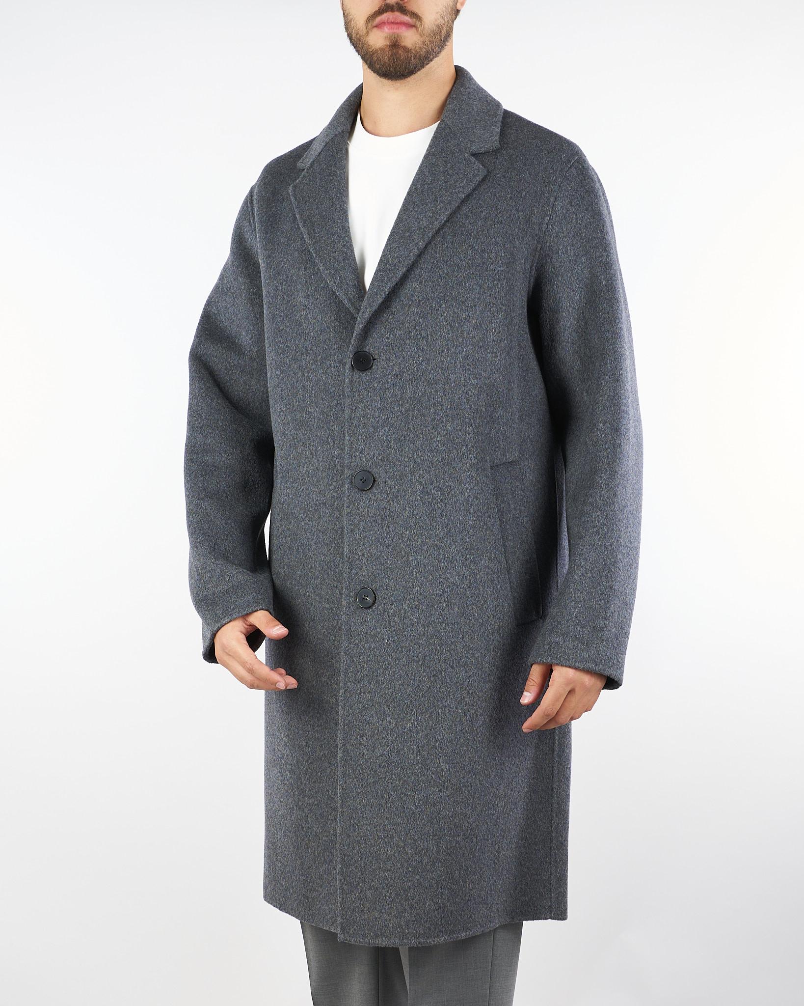 Cappotto Antracite oversize in pura lana B6F0022 95M AMARANTO 