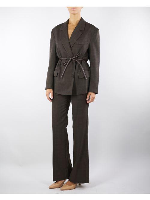 Pantalone Moro check con gamba dritta TF0234 85 VICOLO 