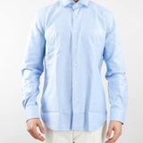 Camicia in cotone microfantasia Delsiena