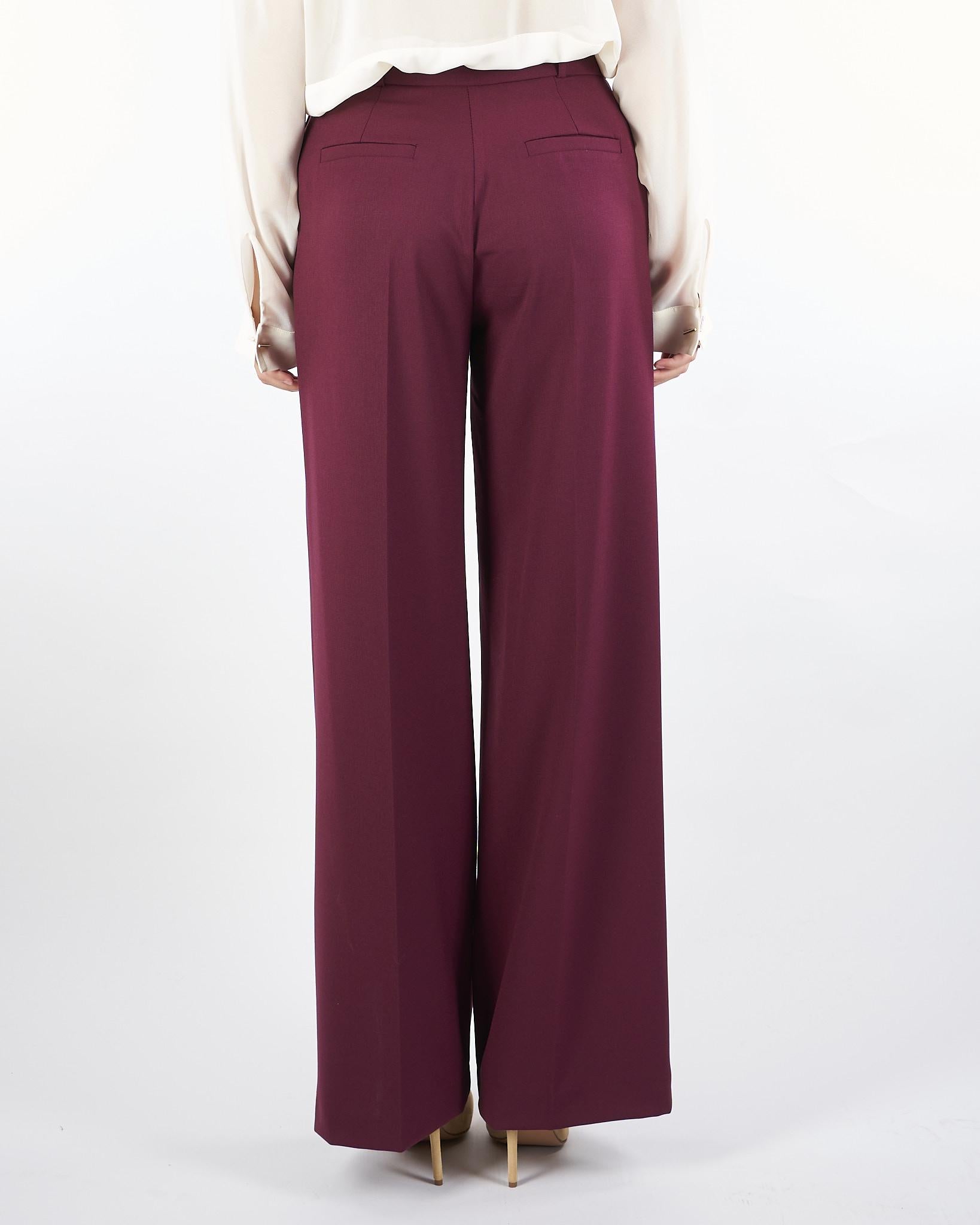 Pantalone Bordeaux wide leg P9990003U 85 IMPERIAL 