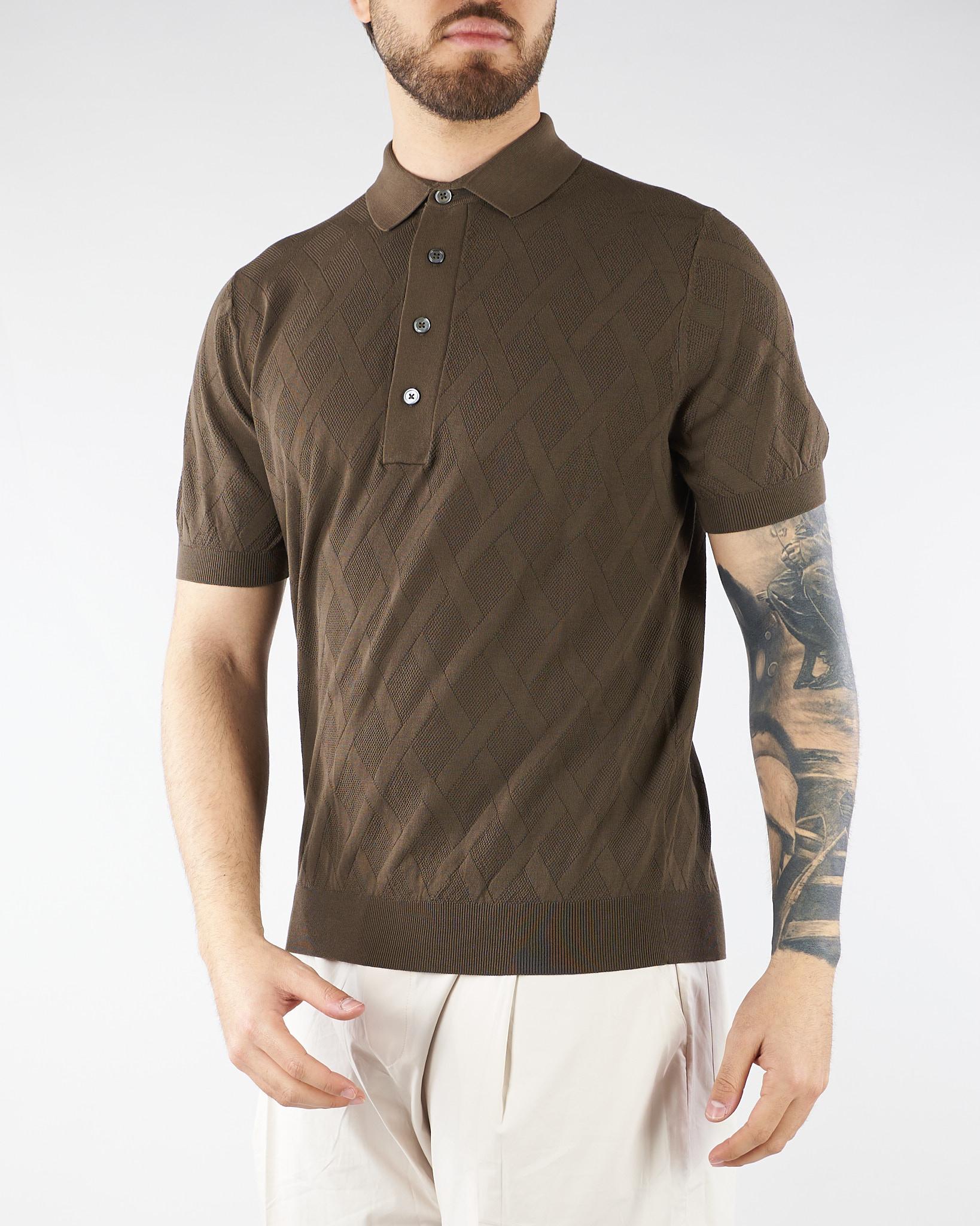 Maglia polo jacquard Moro DK17019B 85 DIKTAT 