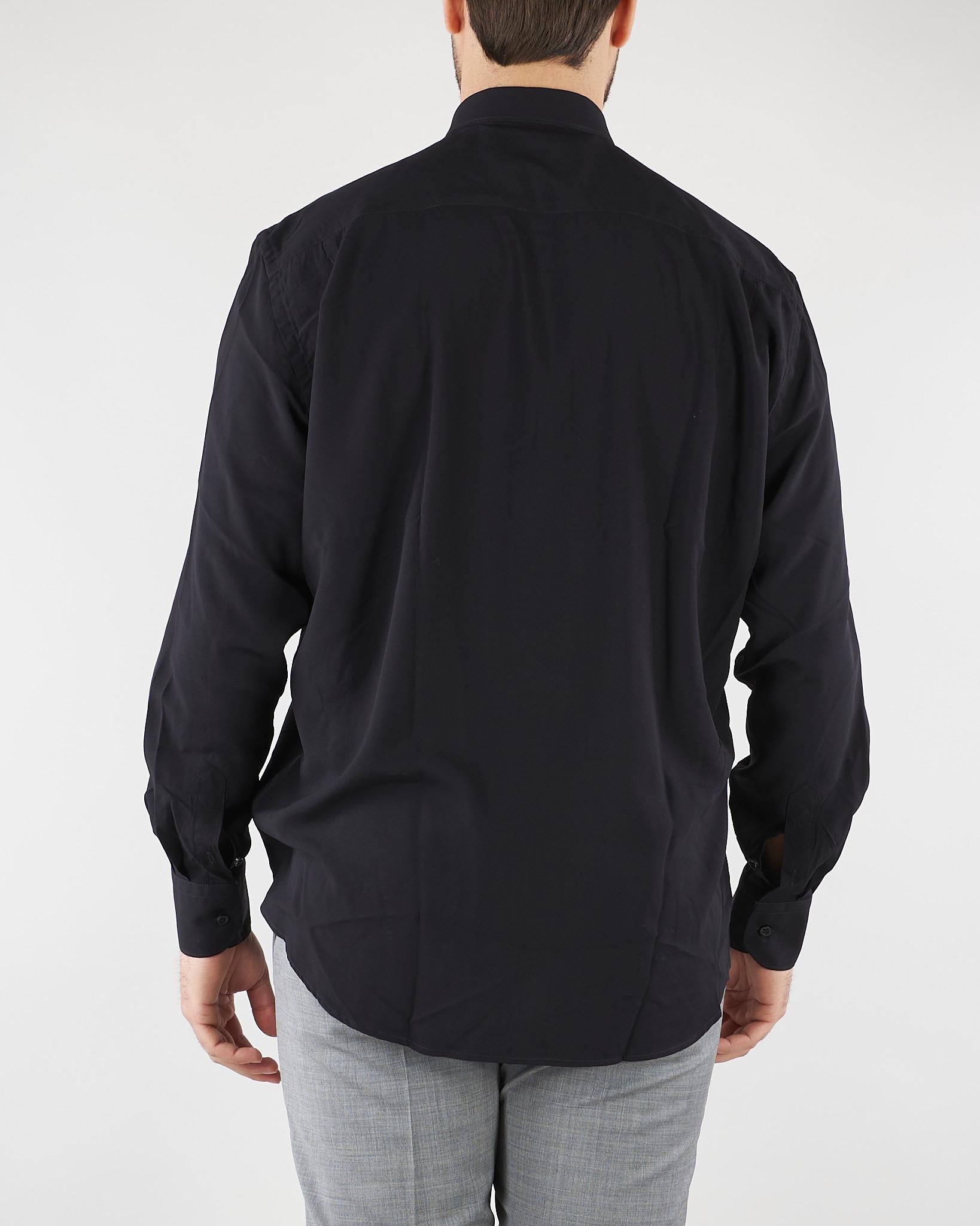 Camicia Nero in viscosa fluida CA3624 9 I'M BRIAN 