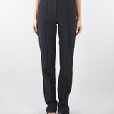 Pantaloni Nero in tessuto tecnico bielastico con cintura PA17261E2 110 ELISABETTA FRANCHI 