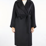Cappotto Nero midi doppiopetto in lana Resina RESINA 13 MAX MARA WEEKEND 
