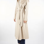 Cappotto Naturale in puro cashmere con cappuccio DANTON 5 MAX MARA STUDIO 