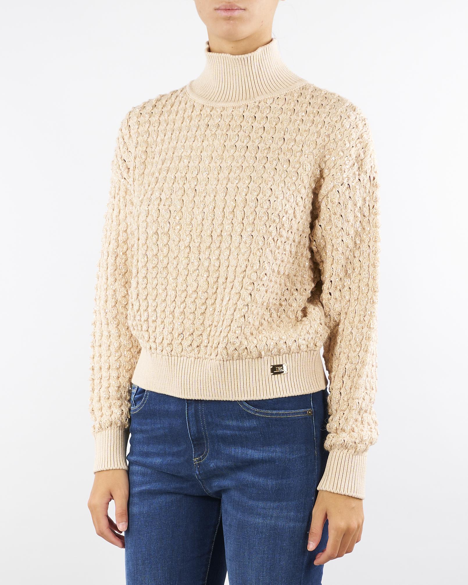 Maglia Honey in bouclé con paillettes MK20Q56E2 EA2 ELISABETTA FRANCHI 
