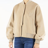 Bomber Beige in mista lana ZELANTE 63 MAX MARA WEEKEND 