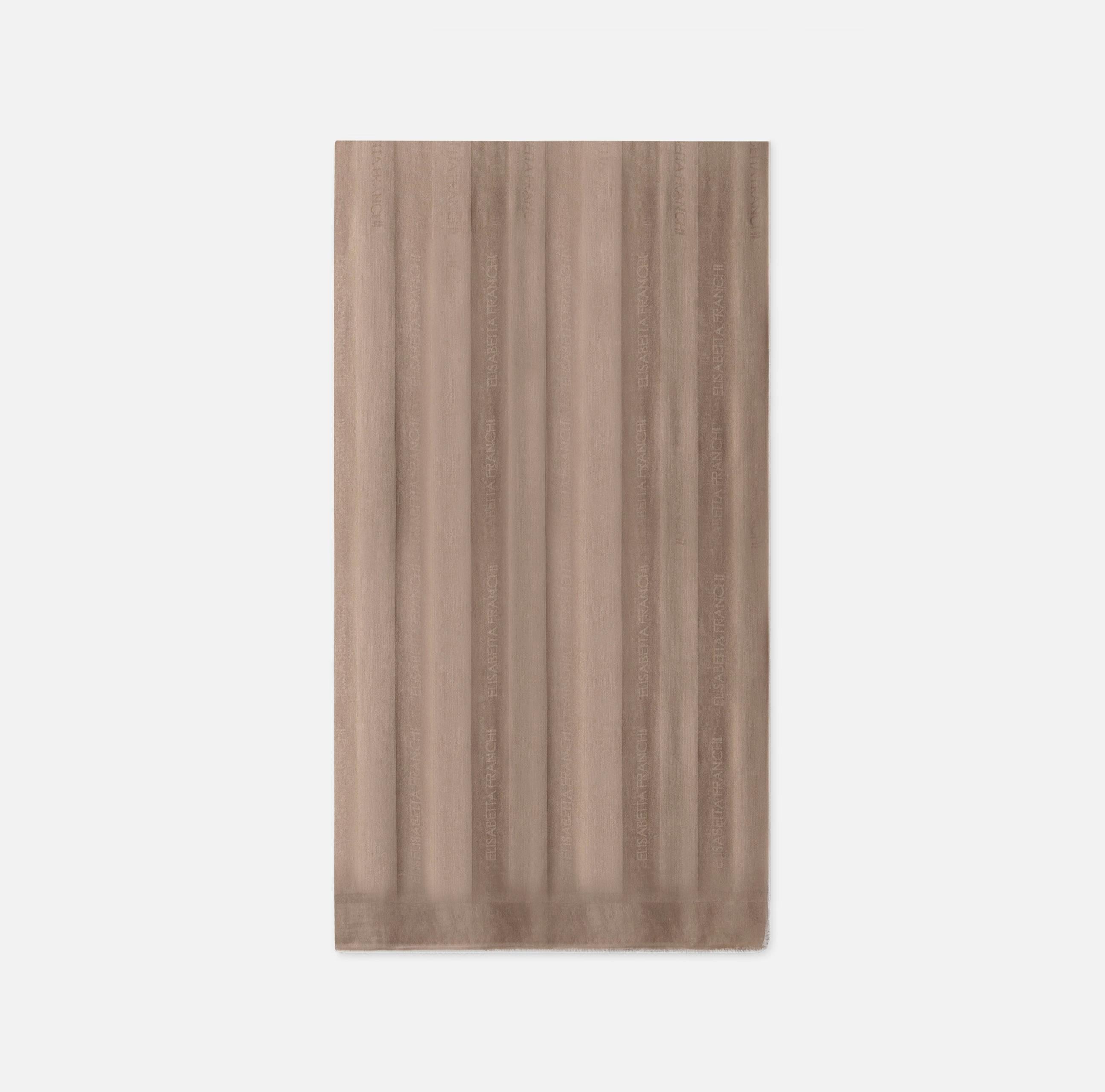 Foulard Argilla in viscosa e modal con righe jacquard SC14F61E2 229 ELISABETTA FRANCHI 
