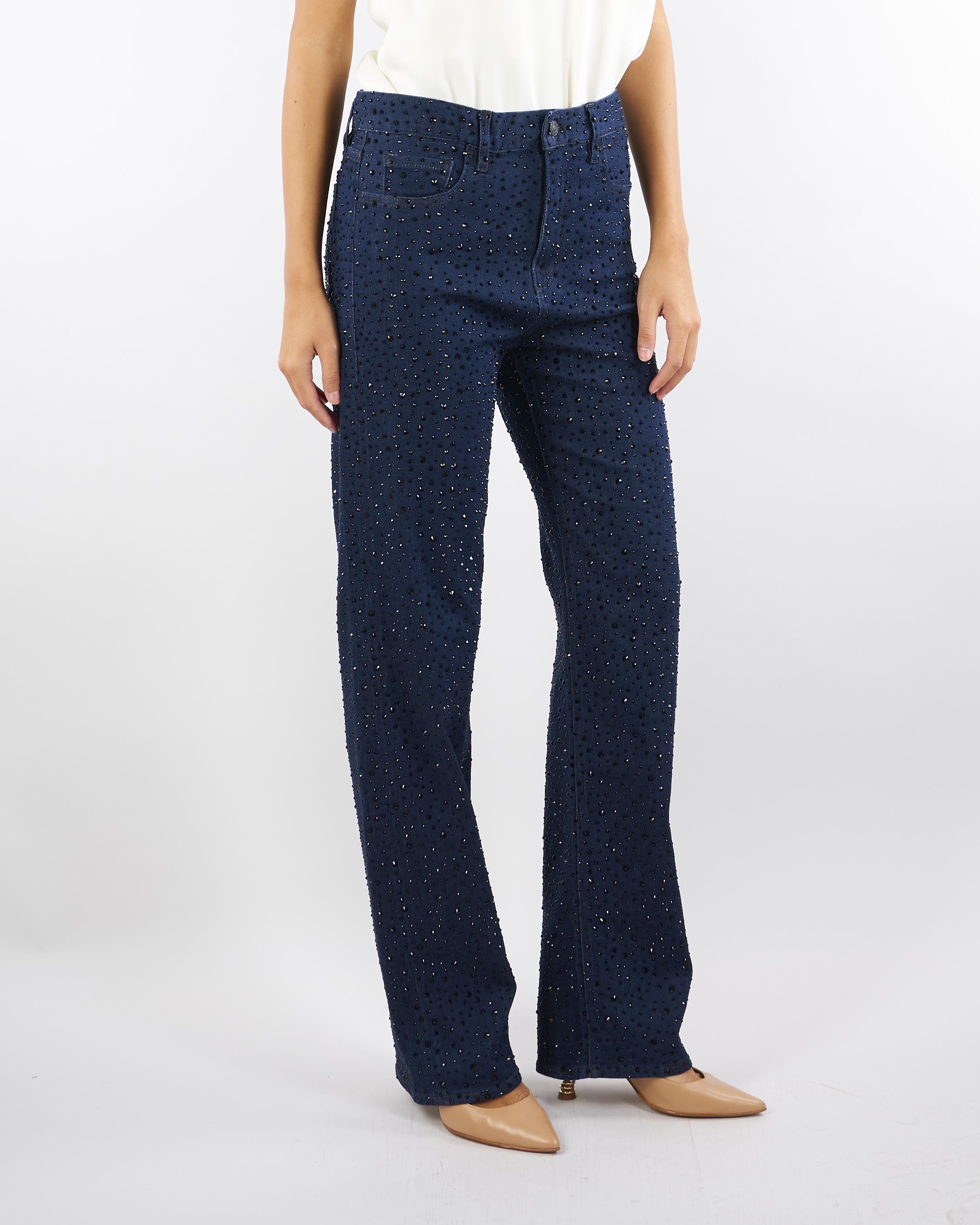 Jeans Denim Mila straight fit con strass 452P530 83 CYCLE 
