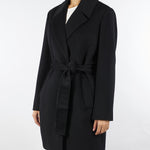 Cappotto Nero in pura lana e cashmere ERSILIA 3 MARELLA 