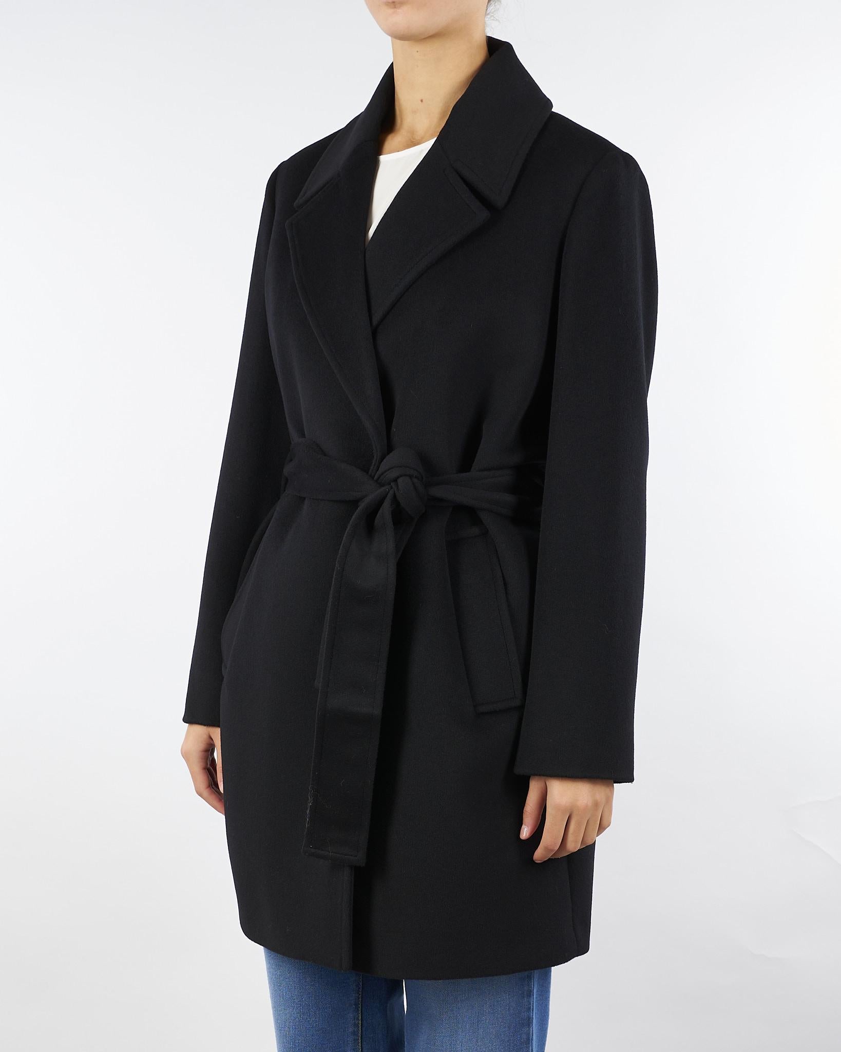 Cappotto Nero in pura lana e cashmere ERSILIA 3 MARELLA 