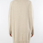 Cardigan Sabbia in pura lana e cashmere con inserti in vera pelliccia V53516 35 VANISE' 