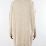 Cardigan Sabbia in pura lana e cashmere con inserti in vera pelliccia V53516 35 VANISE' 