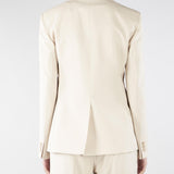 Blazer Crema in lana stretch WKDLAMINE 11 MAX MARA WEEKEND 