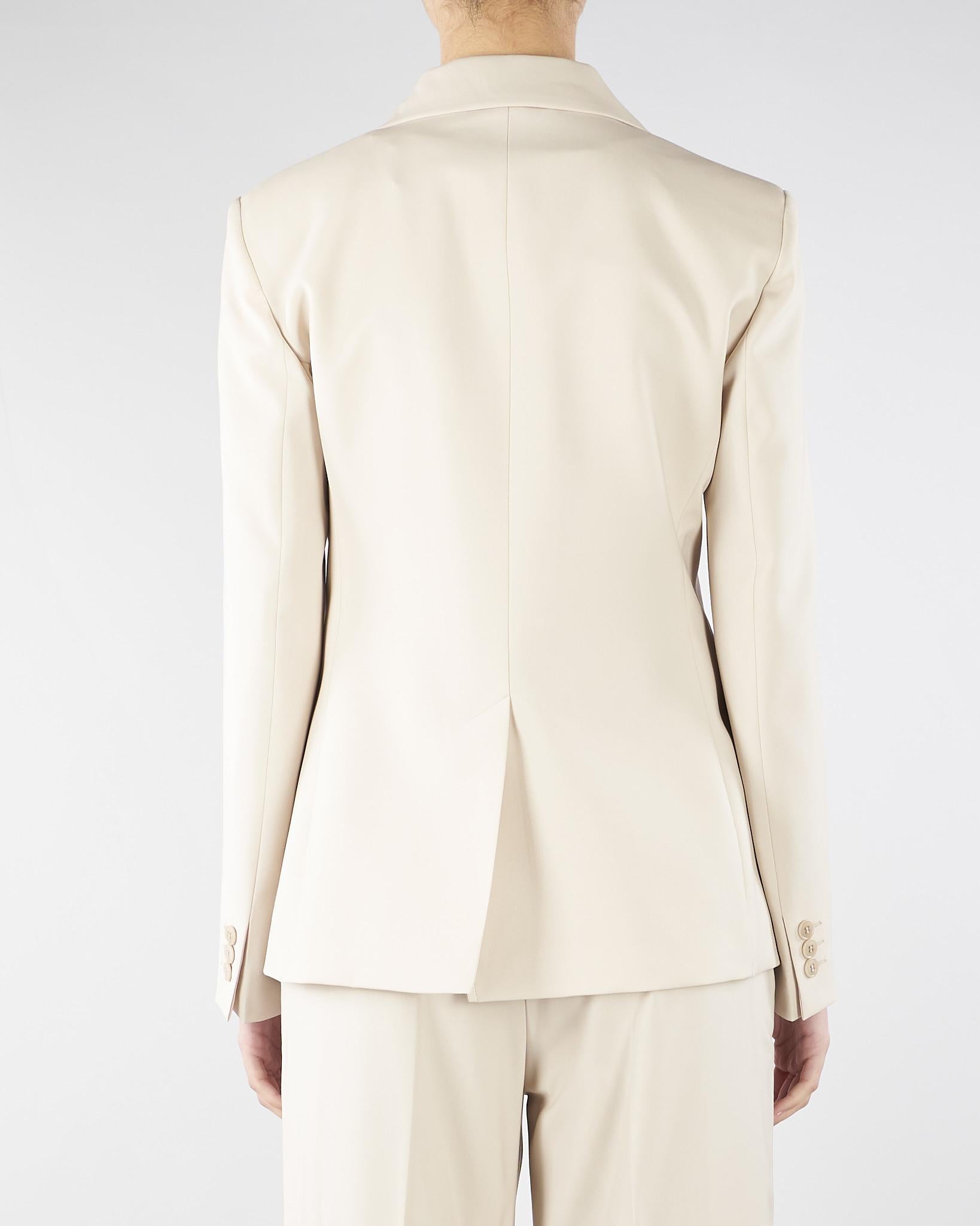 Blazer Crema in lana stretch WKDLAMINE 11 MAX MARA WEEKEND 