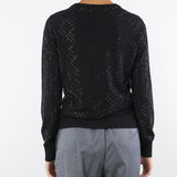 Cardigan Nero in lana con cristalli MK26B56E2 188 ELISABETTA FRANCHI 