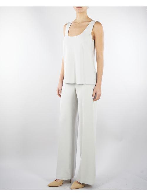 Pantalone Calce lungo relax fit elasticato dietro in cady crêpe viscosa PT1173460206 902 SEVENTY 