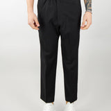 Pantalone con gamba ampia ed elastico in vita Yes London