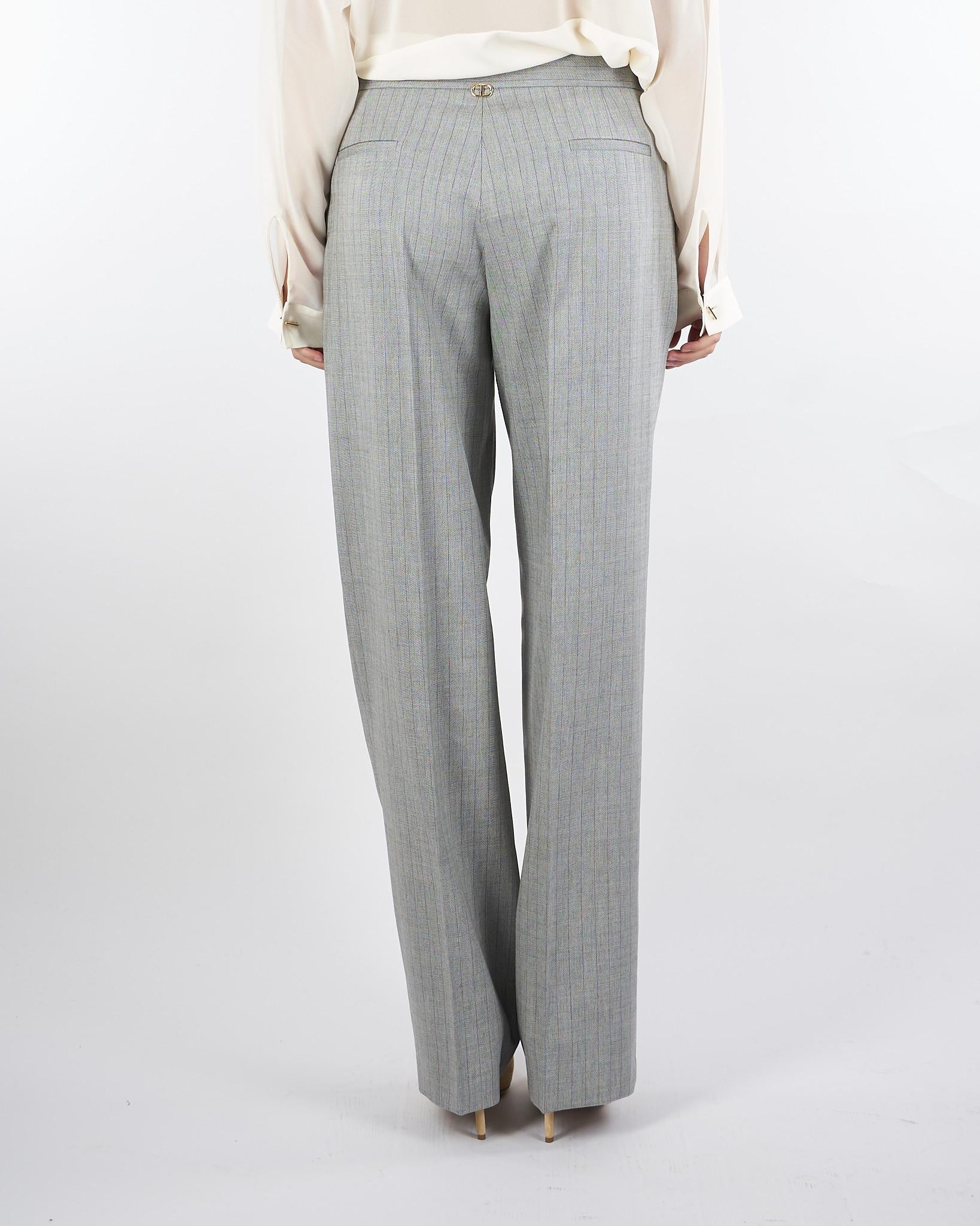 Pantaloni sartoriali Grigio in misto lana TP2632 12738 TWIN SET 