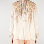 Blusa Rosa in creponne a fiori TT2562 13588 TWIN SET 