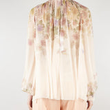 Blusa Rosa in creponne a fiori TT2562 13588 TWIN SET 