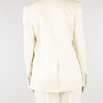 Blazer Vaniglia doppiopetto spinato con ricami D48EI023ER3 MF333 ERMANNO BY ERMANNO SCERVINO 
