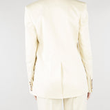 Blazer Vaniglia doppiopetto spinato con ricami D48EI023ER3 MF333 ERMANNO BY ERMANNO SCERVINO 