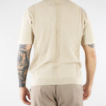 Polo jacquard Beige in maglia lavorata A027F300 1420 PAOLO PECORA 