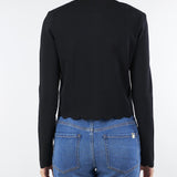 Cardigan Nero con bottoni logati Gold TP320A 6 TWIN SET 