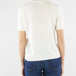 Maglia Bianco basic in filato di lino WKDPANCONE 1 MAX MARA WEEKEND 