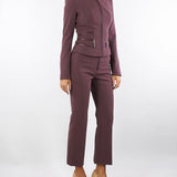Pantaloni Merlot in doppio crêpe PA10856E2 EA4 ELISABETTA FRANCHI 