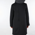 Giubbotto Nero in panno e nylon CS1711150974 999 SEVENTY 