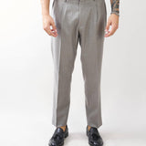 Pantalone Ford con pences in flanella di lana Low Brand