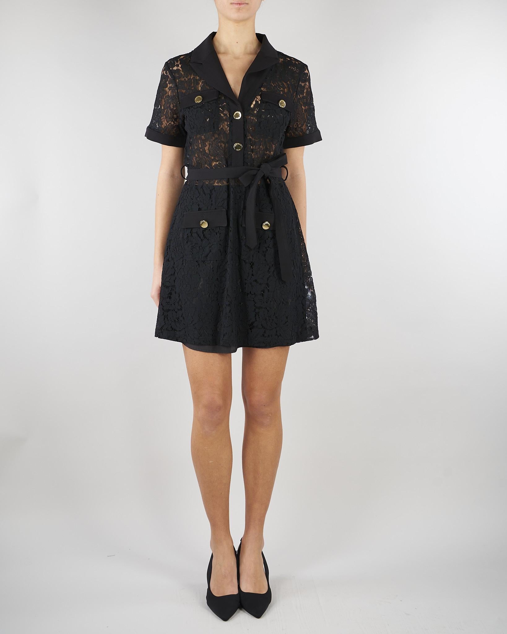 Abito Nero in pizzo NS303 99 NO SECRETS 