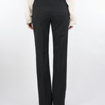 Pantalone flare Nero con cintura a fiore FOSCA 5 MARELLA 
